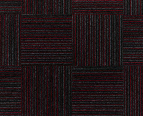 Alfombra modular solid stripes 520 rojo marca nuvow