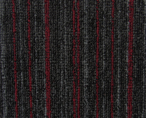 Alfombra modular solid stripes 520 rojo marca nuvow