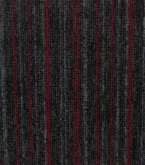 Alfombra modular solid stripes 520 rojo marca nuvow