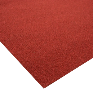 Alfombra de uso rudo en rollo, modelo Astra 320 con nudo pequeño, color rojo marca nuvow