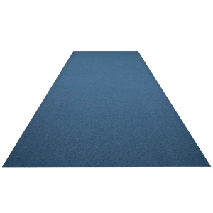 Tapete Alfombra de uso rudo en rollo, modelo Astra 81 con nudo pequeño, color azul marca Nuvow