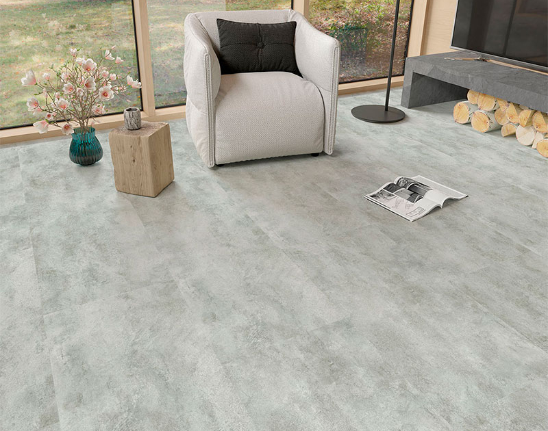 PISO SPC MARCA TEKNOSTEP, COLECCIÓN CONCRETE, MODELO CONCRETE-LITE