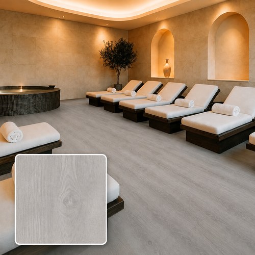 Piso_Vinilico_SPC_Delamere Piso Vinílico SPC Delamere instalado en spa moderno
